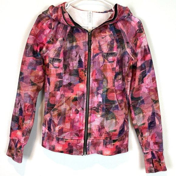 lululemon athletica Tops - Lululemon Scuba Hoodie Sun Dazed Multi Pink Sweatshirt Zip Up Fleece Lined 4